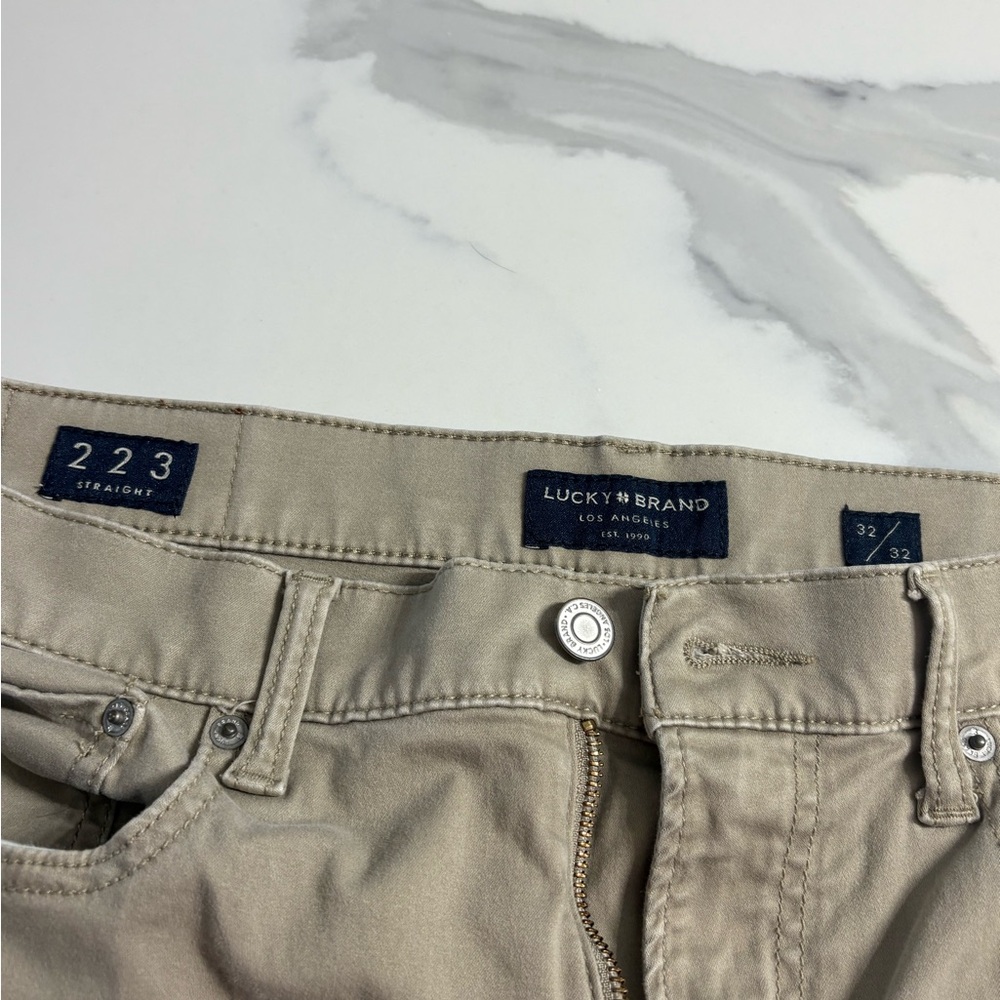 Lucky Brand Tan Straight Jeans Classic Style